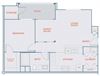 One bedroom floor plan